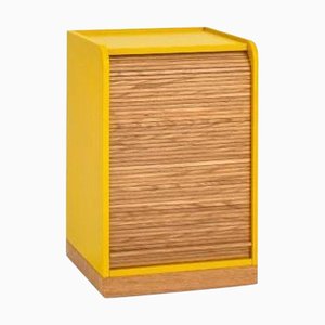 Tapparelle Wheels Cabinet in Mustard Yellow by Colé Italia
