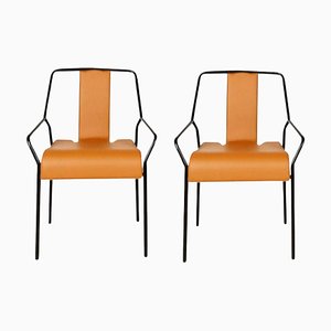 Upholstered Dao Chairs by Shin Azumi, Set of 2