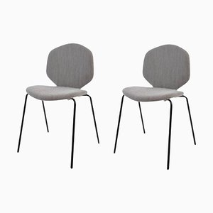 Fabric Loulou Chairs by Shin Azumi, Set of 2