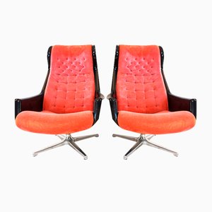 Space Age Dux Galaxy Lounge Chairs by Yngvar Sandström for Dux, 1970s, Set of 2