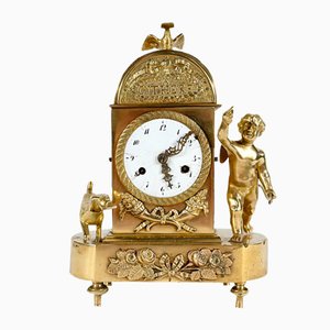 Small Empire Travel Clock, Early 19th Century