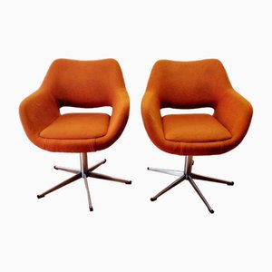 Chaises Egg Chairs Pivotantes Mid-Century de Stol Kamnik, Yugoslavia, 1960s, Set de 2