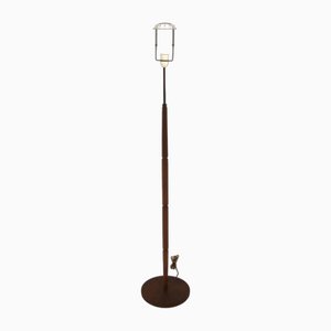 Skandinavische Stehlampe aus Teak & Metall, Schweden, 1960er