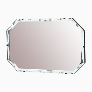 Specchio rettangolare smussato, anni '50