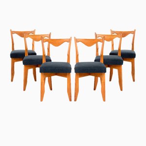 Chaises par Guillerme et Chambron, 1950s, Set de 6