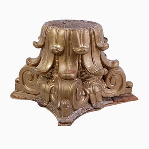19 Century Corinthian Capital in Carved Golden Wood