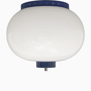 Ceiling Light with White Glass Diffuser, 1960s