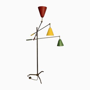 Angelo Lelli zugeschriebene Triennial Lampe für Arredoluce, Italien, 1950er