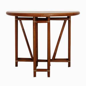 Beech Wood Console, Italy, 1980s