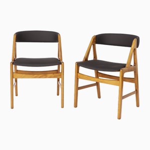 Chairs by Henning Kjaernulf, Denmark, 1960s, Set of 2