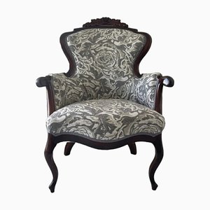 Chaise à Accoudoirs Victorienne Antique, Angleterre