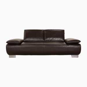 Leather Brown Two Seater Sofa from Koinor Volare