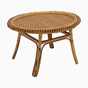 Table Basse Vintage en Bambou, Italie, 1960s