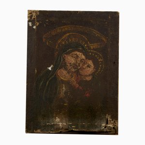 Madonna mit Kind, Ende 1500, Öl auf Leinwand