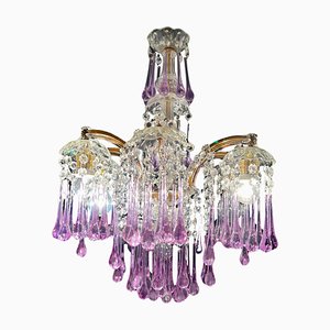 Liz Taylor's Tears Murano Chandelier, 1950s