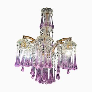 Liz Taylor's Tears Murano Chandelier, 1950s