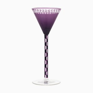 Purple Stem Glass by Otto Prutscher Meyrs Nephew, 1908