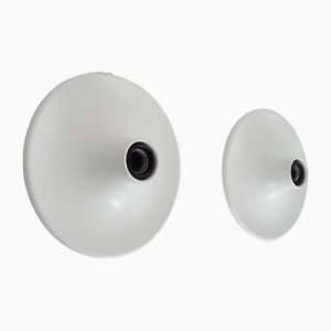 Italian Ufo Disc Wall Sconces from Targetti, 1970s, Set of 2