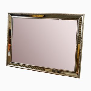 Bevelled Mirror with Silver Beads