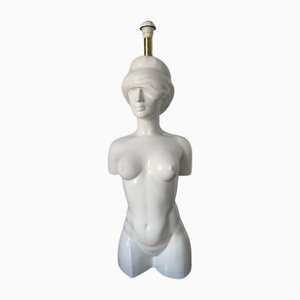 Homo Ceramic lamp by Giulio Ciniglia for Vivai del Sud, 1970s