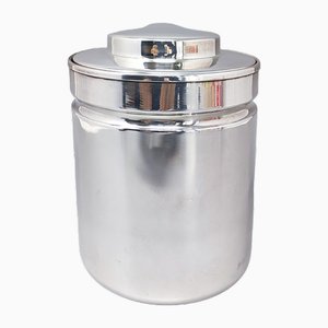 Vintage Ice Bucket in Stainless Steel by Aldo Tura for Macabo, 1960s