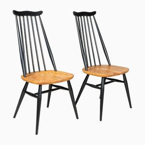 Moustache Esszimmerstühle von L. Ercolani für Ercol, 1960er, 2er Set