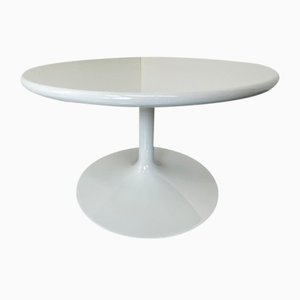 Round White Side Coffee Table by Pierre Paulin for Artifort, 1970s