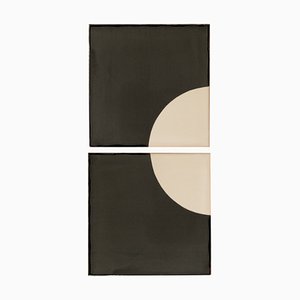Tiles Moon N Wall Light by Violaine Dharcourt