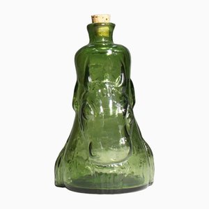 Bottle with Woman and Bull Decoration by Erik Höglund from Boda, 1960s