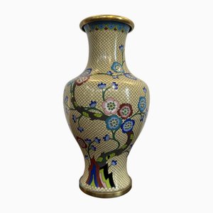 Emaillierte Vintage Vase, 1950er