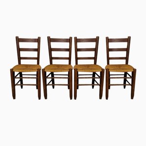 Stühle im Chalet Stil von Charlotte Perriand, 1960er, 4 . Set