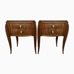 Art Deco Nightstands, 1930s, Set of 2