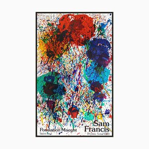 Sam Francis, Poster originale grande, 1983, Litografia