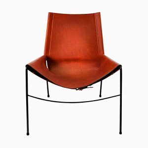 Cognac and Black November Chair by Oxdenmarq