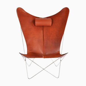 Hazelnut and Steel KS Chair by OxDenmarq