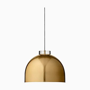 Large Gold Round Pendant Lamp
