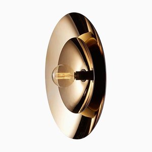 Zénith Double Wall Light in Gold by Radar