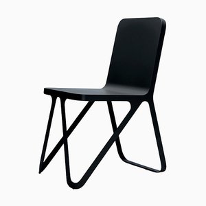 Nacht Schwarzer Loop Chair von Sebastian Scherer
