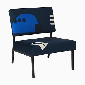 Babylone Blue O2 Armchair by Babel Brune