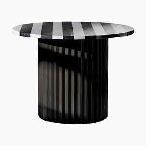 Striped Marble Table 60 by Lisette Rützou