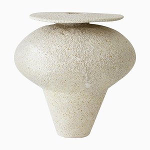 Isolated N.19 Stoneware Vase by Raquel Vidal and Pedro Paz