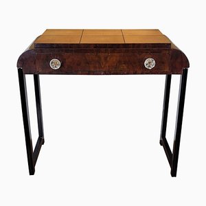 Vintage Italian Art Deco Wooden Console Table, 1940s