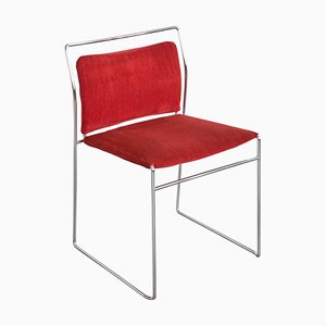 Kazuhide Takahama Tulu Chair in Red Corduroy for Simon International, 1966