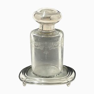 Bouteille de Parfum sur Sous-Verre en Argent, Pays-Bas, 1918, Set de 2