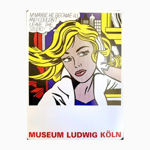 Roy Lichtenstein, M-Maybe, Póster de arte litográfico original, década de 2000