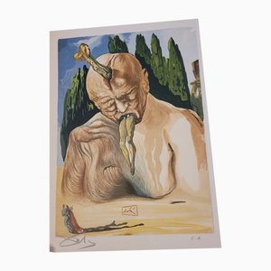 Salvador Dali, Un Diable Logicien, Litografia, XX secolo