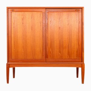 Vintage Danish Highboard with Sliding Doors by H.W. Klein for Bramin