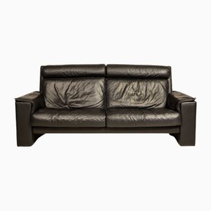 DS331 3-Seater Sofa in Black Leather from de Sede