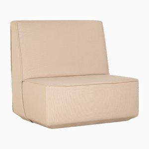 Cubit Lounge Chair in Cream Fabric
