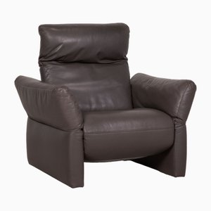 Enzo Armchair in Anthracite Leather from Koinor